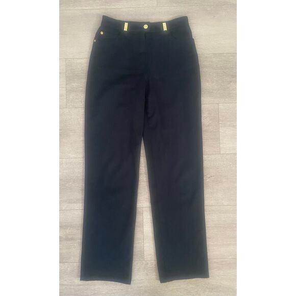 St. John Sport‎ by Marie Gray Women’s Black Straight Trouser Size 6 - Picture 1 of 5